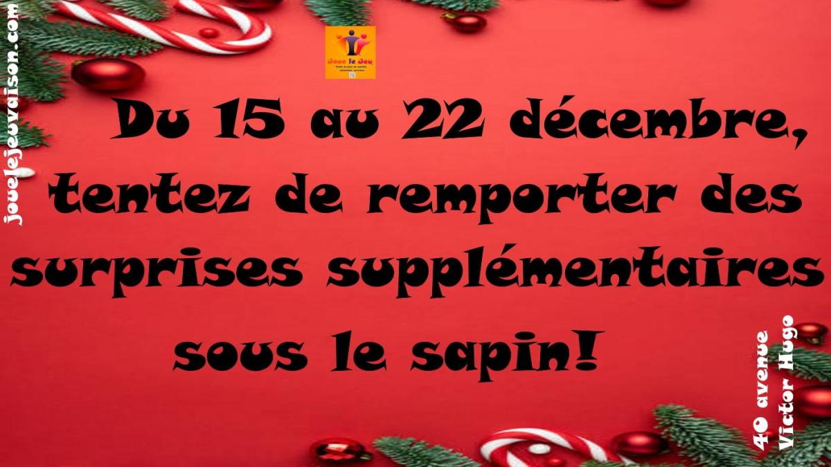 For Christmas, we play the game!