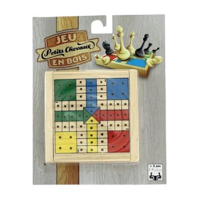 Wooden ludo game travel size