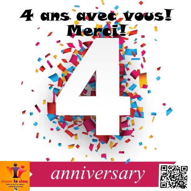 4 ans avec vous, merci!