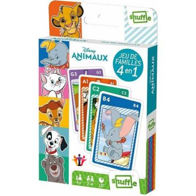 Jeu de cartes 4 en 1 animaux Disney