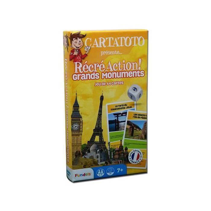 Cartatoto recre action grands monuments jeu de