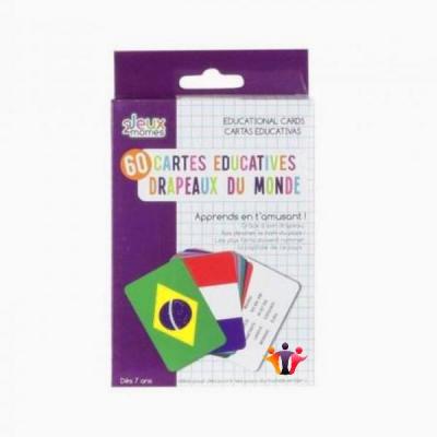 Educational flag card game