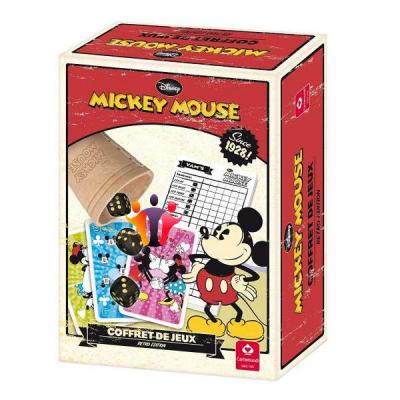 Coffret de jeux effet rétro Mickey