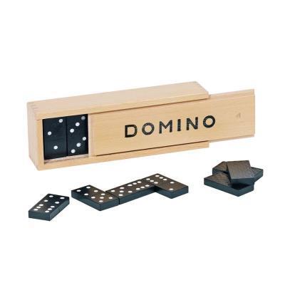 Wooden box dominoes