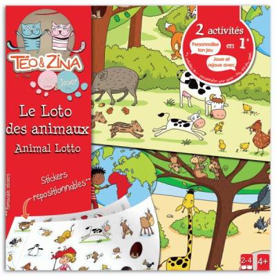 Lottery of animals Teo and Zina customizable