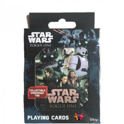 Jeu 55 cartes Star Wars Rogue One boîte métallique
