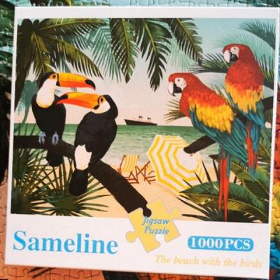Puzzle 1000 pieces beach and birds