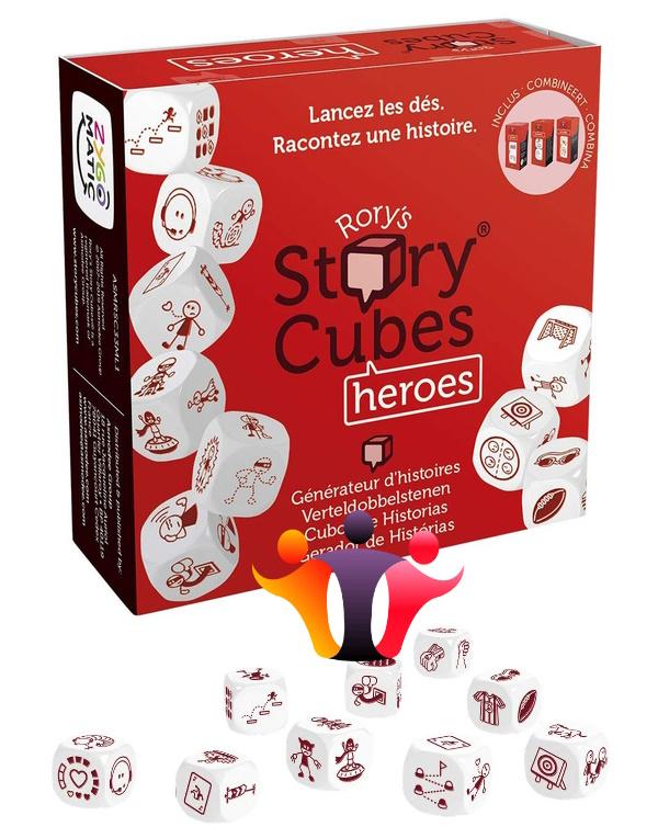 2 words game Story cubes heroes